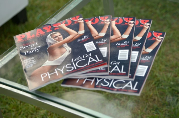 Des exemplaires de Playboy, le 25 août 2015 à Los Angeles