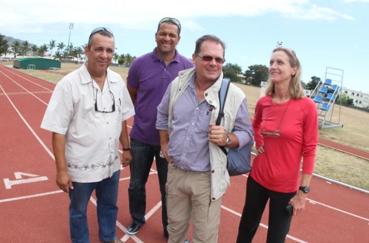 Mercredi 21 septembre 2011
Visite de Jean-Michel Garin, responsable des athlètes de haut niveau à la ligue belge francophone d'athlétisme, à La Réunion 
Photo Michel Désiré