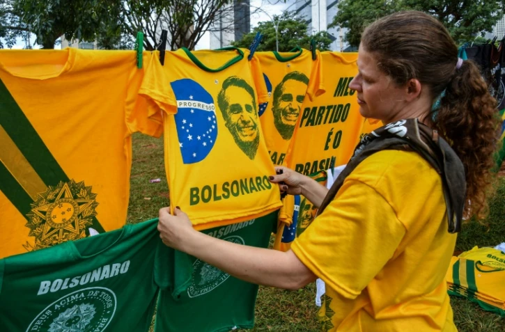Préparation pour la cérémonie d'investiture du nouveau président Jair Bolsonaro dans les rues de Brasilia, le 31 décembre 2018
