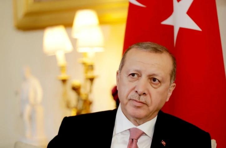 Le président turc Recep Tayyip Erdogan, le 15 mai 2018 à Londres