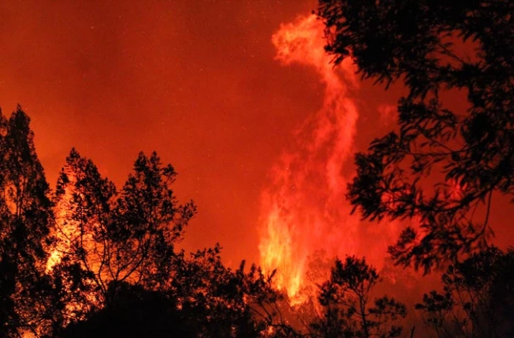 Mardi 25 octobre 2011
Incendie sur la route forestière du Tévelave