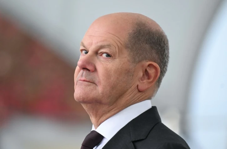 Le chancelier allemand Olaf Scholz à la Chancellerie à Berlin, le 22 octobre 2024