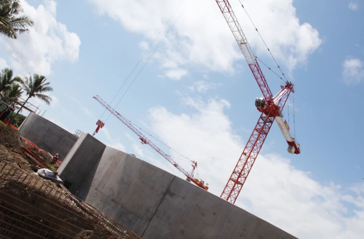 Saint-André - Vendredi 18 novembre 2011 - Livraison de la nouvelle station d'épuration (Photo D.R.)