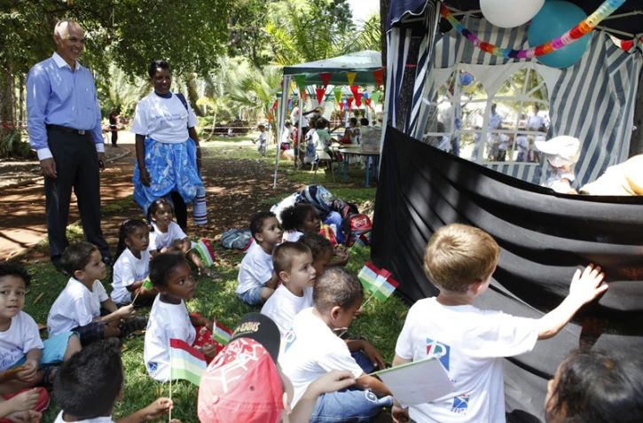 Mercredi 23 novembre 2011 - Inauguration de la journée festive au jardin de l'État (Photo Alexandre Rivière)