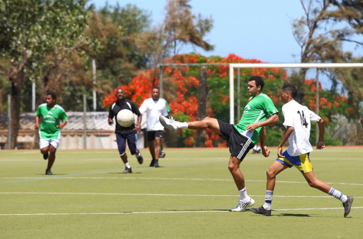 Samedi 3 décembre 2011 - Tsonga et Monfils au stade Casabona de Saint-Pierre (photo image-reunion.re)