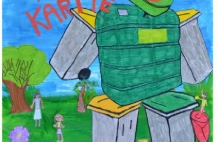 Concours de dessin "Sali pa nout kartié" à Saint-André (photo D.R)