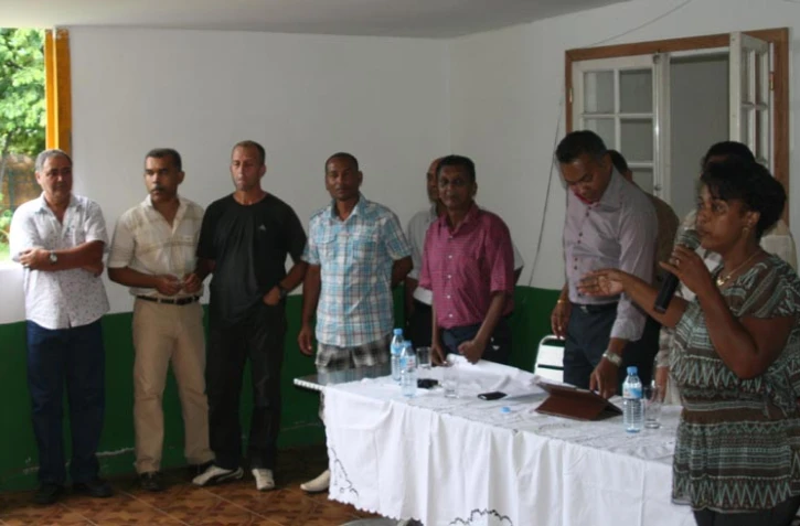 Lors de la réunion de la section communiste de Sainte-Suzanne (Photo D.R.)