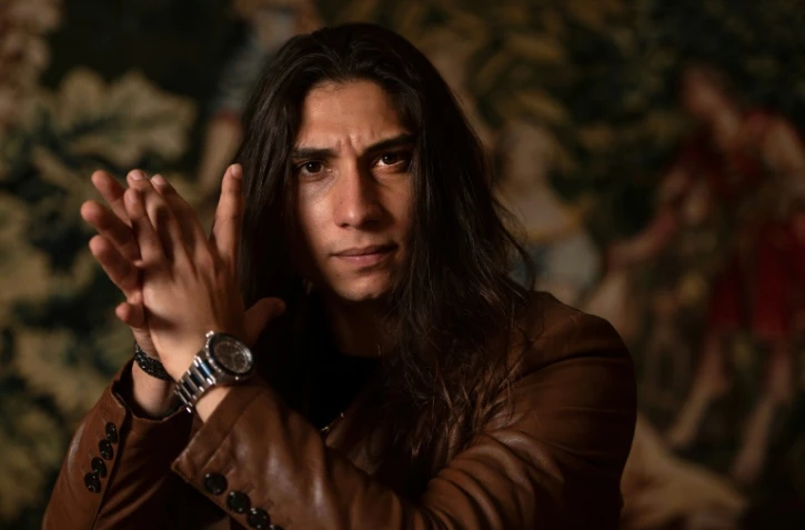 Le danseur de flamenco Miguel Fernandez Ribas, alias El Yiyo, pendant une interview avec l'AFP à l'opéra de Madrid, le 13 novembre 2020