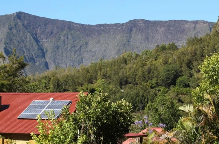 Panneaux  photovoltaïque à Mafate