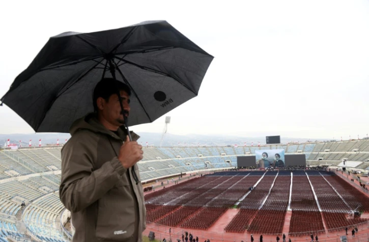 La Cité sportive de Beyrouth où doivent se dérouler les funérailles de Hassan Nasrallah, le 22 février 2025