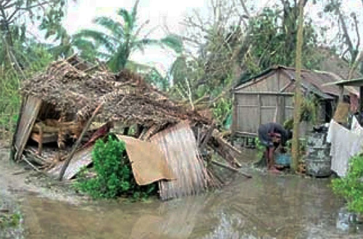 Lundi 9 janvier 2012 Ex Chanda a provoqué des dégâts importants dans la région d'Atsimo Andrefana dans le sud-ouest de Madagascar (Photo l'Express de Madagascar)