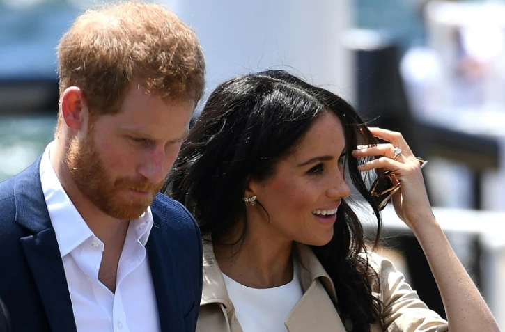 Le prince Harry et son épouse Meghan en octobre 2018 à Sydney