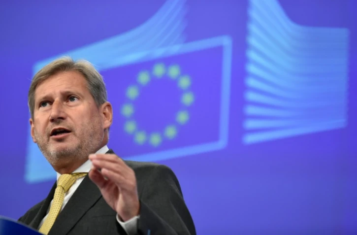 Le commissaire européen à l'Elargissement, Johannes Hahn, le 17 septembre 2015 à Bruxelles