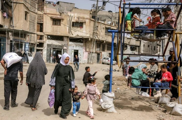 Une rue de Gaza-ville, le 1er avril 2025