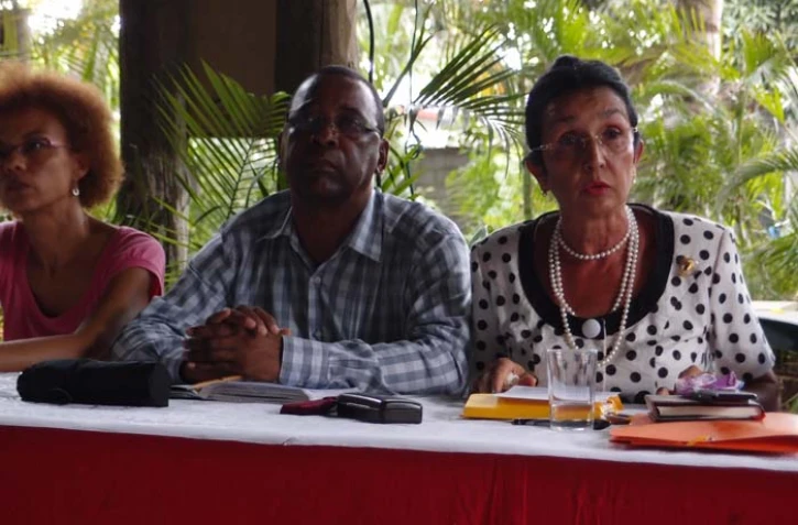 Mardi 21 février 2012 - Conférence de presse d'Huguette Bello (Photo Émilie Sorres)