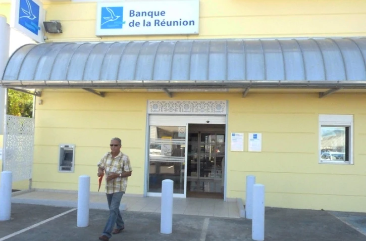 Agence de la Banque de La Réunion sur le boulevard Bank à Saint-Pierre
