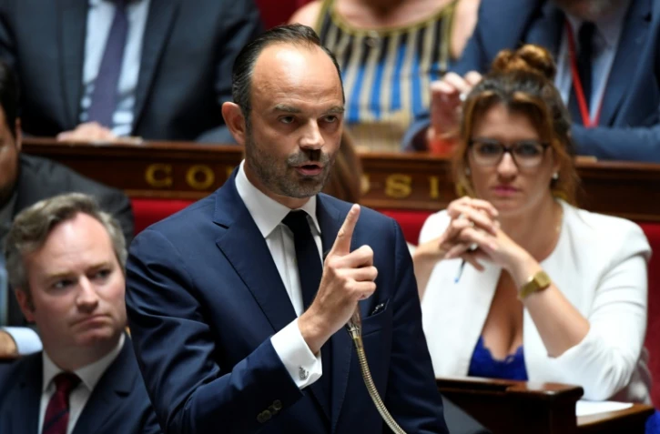 Le Premier ministre français Edouard Philippe répond aux questions des députés, le 24 juillet 2018, à l'Assemblée Nationale