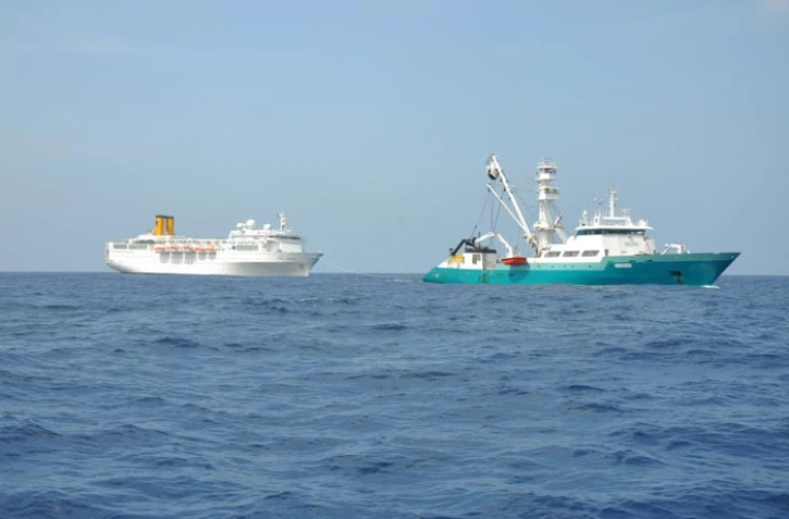 Mardi 28 février 2012 - Le Costa Allegra (photo D.R)