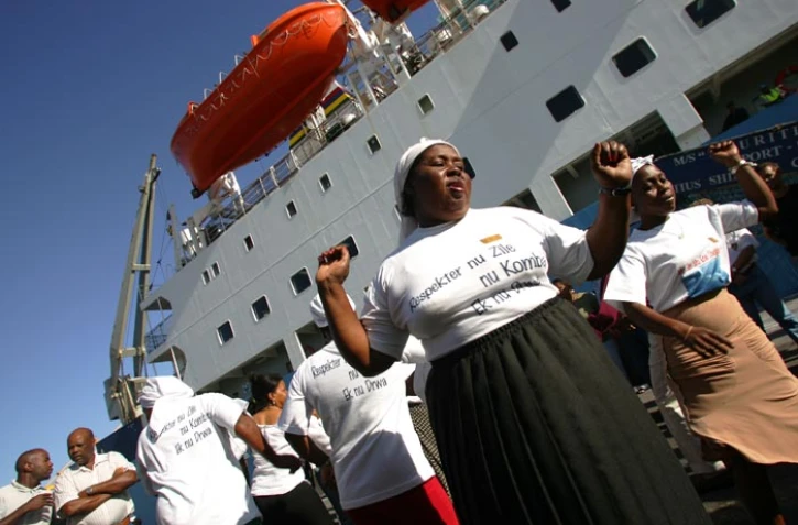 Les Chagossiens en visite à La Réunion - Photo archives Imaz Press Réunion