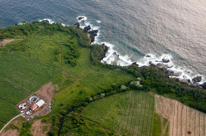 Visite de la station d'épuration à Sainte-Rose (photo D.R)