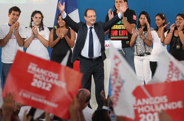 Dimanche 1er avril 2012 - Saint-Joseph - Meeting de François Hollande, candidat PS à la présidentielle