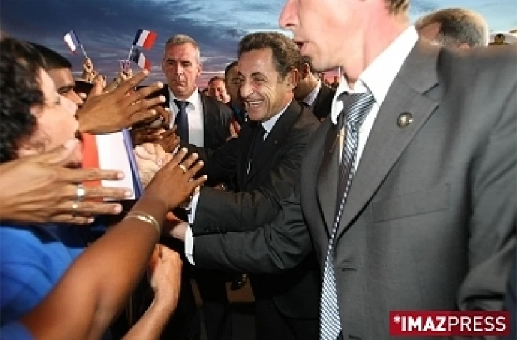 Nicolas Sarkozy à La Réunion le 18 janvier 2010