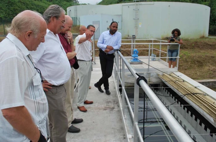 Mardi 17 avril 2012 - Inauguration de l'usine de traitement d'eau au Plate Saint-Leu (Photo D.R)