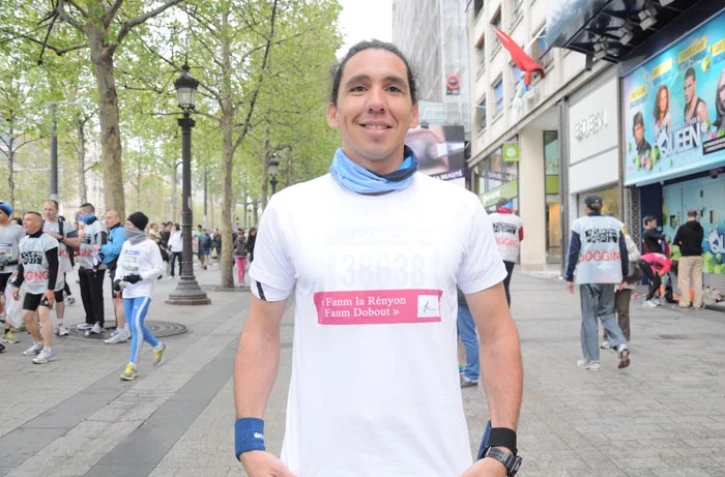 Ludovic Sautron au Marathon de Paris
