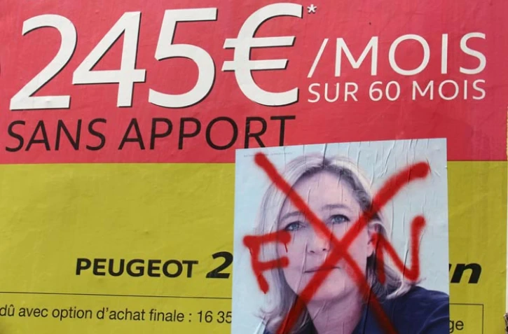 Panneaux d'affiches électorales pour la présidentielle 2012