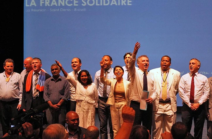 Meeting de François Bayrou photo archive  imaz press reunion