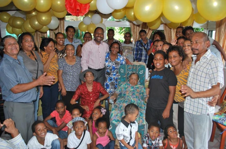 Cécile Gado a fêté ses 100 ans à Saint-Leu (photo D.R)