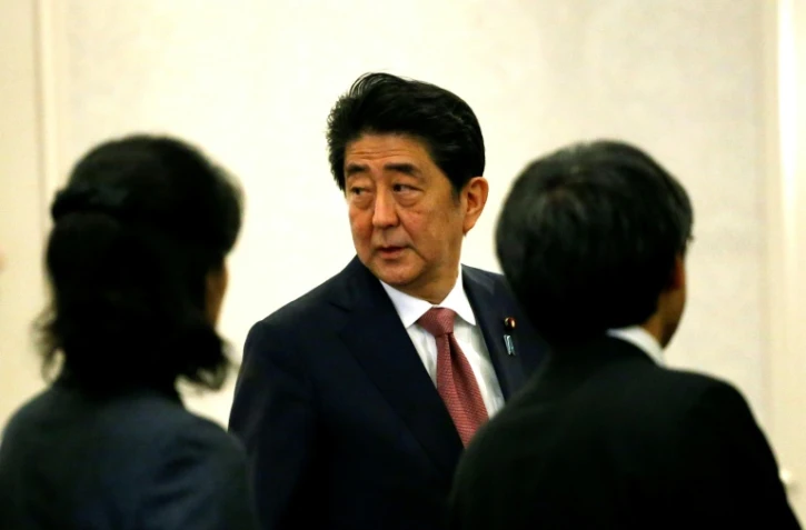 Le Premier ministre japonais Shinzo Abe, à son arrivée à New York, le 17 novembre 2016 après sa rencontre avec Donald Trump
