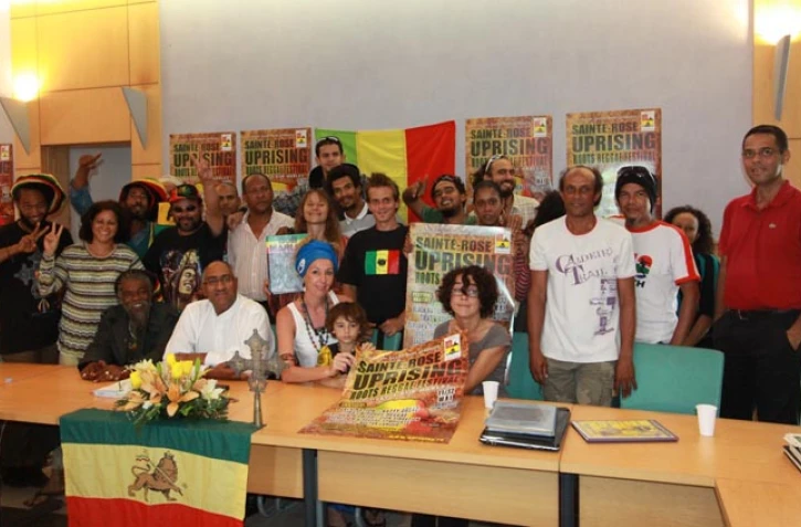Jeudi 3 mai 2012 - Présentation du "Uprising Roots Reggae Festival" à Sainte-Rose (photo D.R)