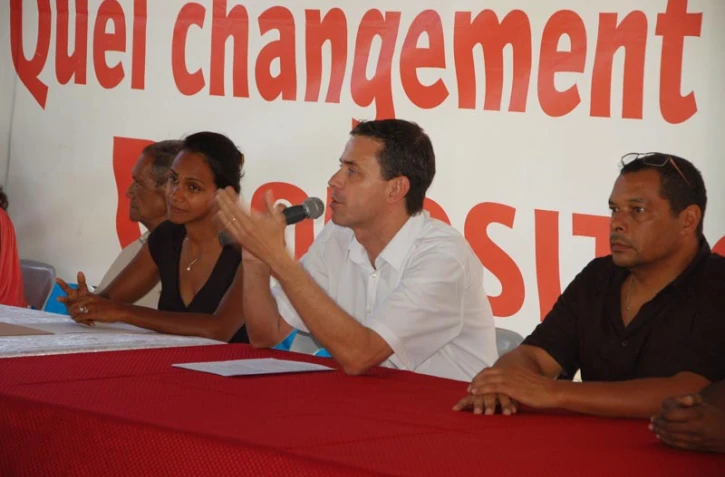 Mercredi 9 mai 2012 - Conférence de presse de Fabrice Hoarau (Photo D.R)