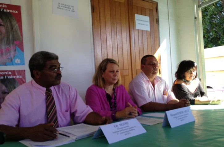 Jeudi 10 mai 2012 - Conférence de presse de Margaret Robert-Mucy (Photo D.R)