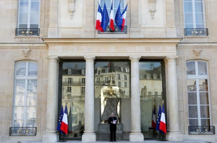 Le Secrétaire général de l'Elysée, Pierre-René Lemas, annonce le gouvernement du président de la République (Photo Présidence de la République)