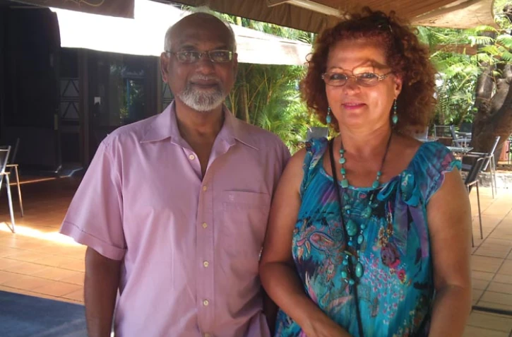 Darma Seethanen et sa suppléante Brigitte Malet (Photo D.R)