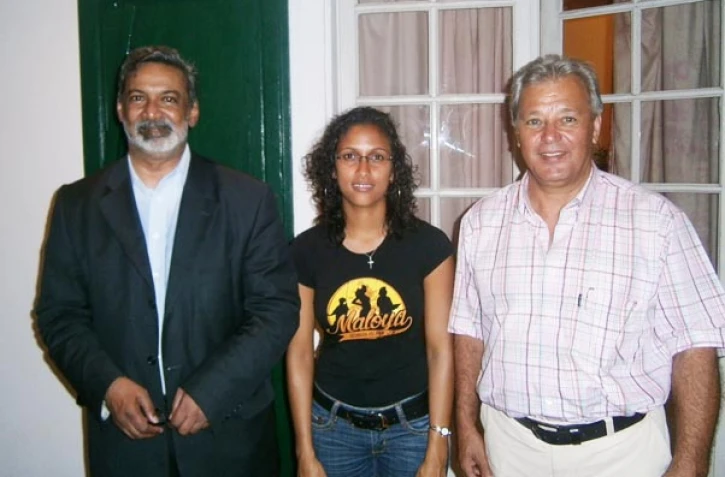 Axel Kichenin, Larissa Imouche et Maurice Gironcel (Photo D.R)