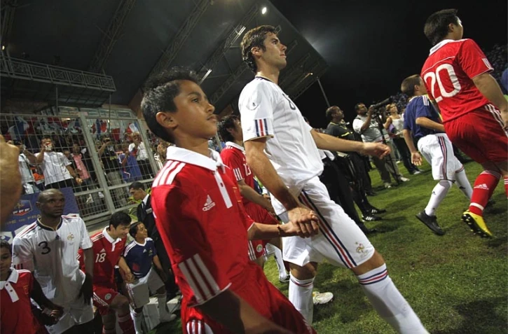 Yoann Gourcuff à La Réunion en 2010