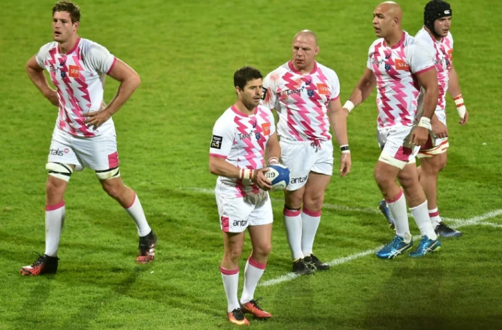 Les joueurs du Stade Français lors d'un match de Top 14 contre Castres sur sa pelouse, le 19 avril 2017