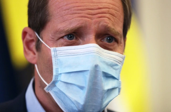 Le directeur du Tour de France Christian Prudhomme annonce à la presse les mesures anti-Covid pour l'édition 2020 du Tour le 19 août 2020 à Nice