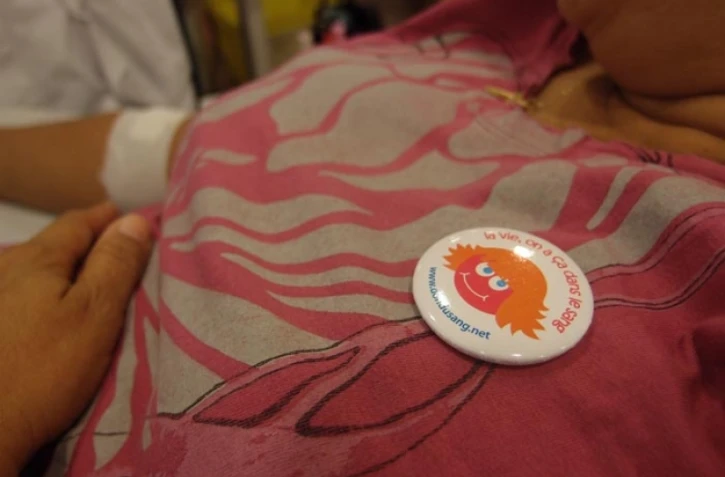 Jeudi 14 juin 2012 - Journée mondiale du don du sang (Photo Émilie Sorres)