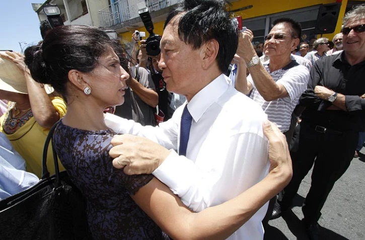 Nassimah Dindar et André Thien Ah Koon