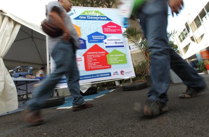 Vendredi 29 juin 2012 - &quot;Village des entreprises&quot; à la chambre de commerce et d'industrie de La Réunion (Photo image-reunion.re pour www.ipreunion.com)