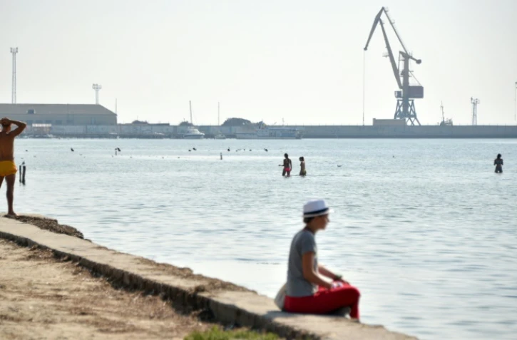 Le port de Skadovsk, au bord de la mer Noire, dans le sud de l'Ukraine, le 21 septembre 2015