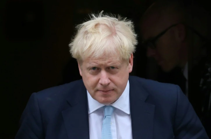 Le Premier ministre britannique Boris Johnson quitte le 10 Downing Street à Londres, le 3 octobre 2019