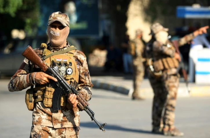 Des combattants du Hachd al-Chaabi, le 26 octobre 2019 à Bagdad, en Irak