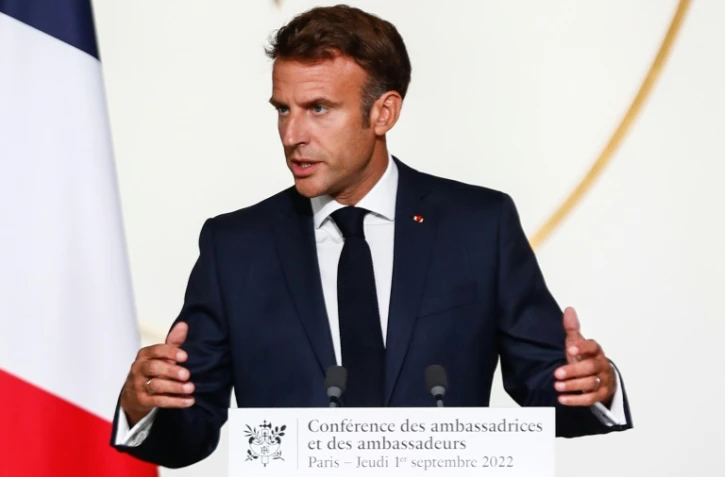 Le président français Emmanuel Macron à Paris le 1er septembre 2022  