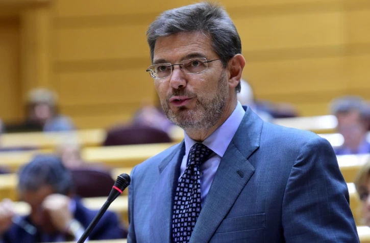Le ministre espagnol de la Justice Rafael Catala le 14 octobre 2014 à Madrid