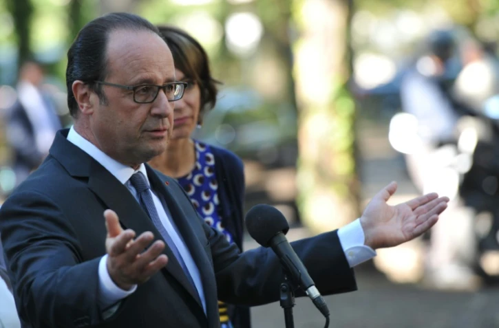 Le président François Hollande le 24 septembre 2016 à Tours